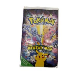Warner Bros Pokemon The First Movie VHS Mewtwo vs Mew Clamshell 18020